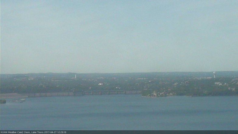 Lake Travis webcam, April 27, 2017 11:35 AM CT