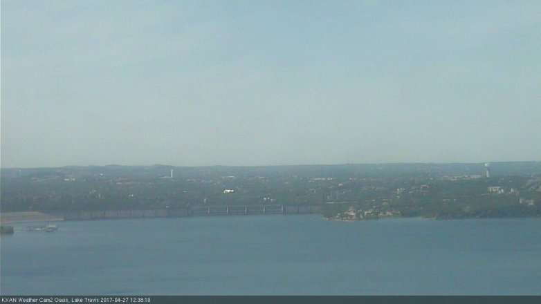 Lake Travis webcam, April 27, 2017 12:00 PM CT
