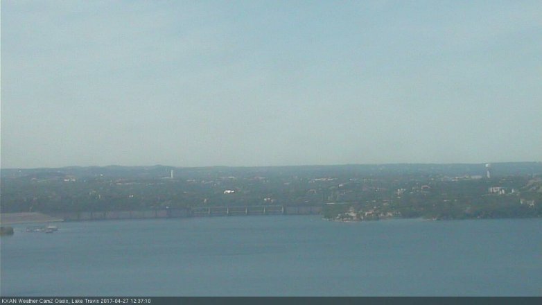 Lake Travis webcam, April 27, 2017 12:10 PM CT