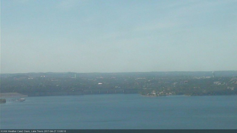 Lake Travis webcam, April 27, 2017 12:20 PM CT