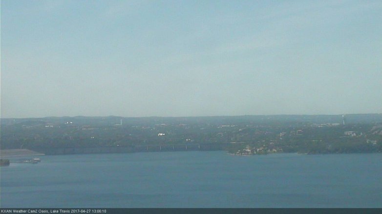 Lake Travis webcam, April 27, 2017 12:35 PM CT