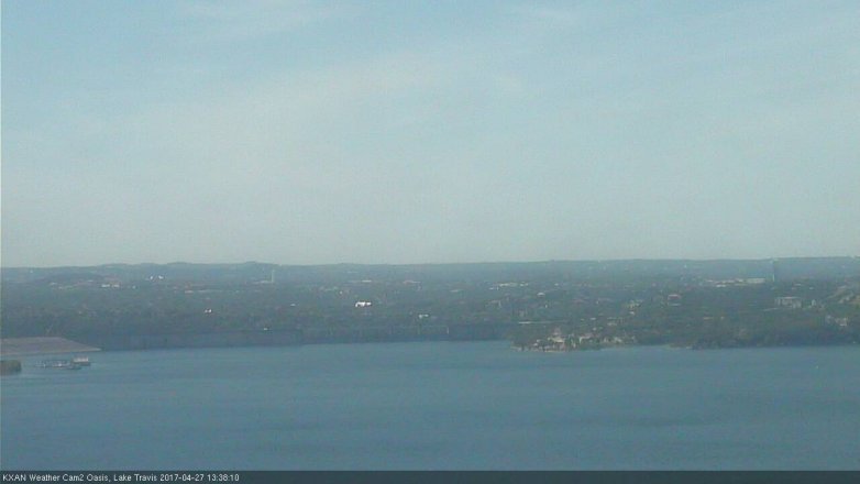 Lake Travis webcam, April 27, 2017 12:50 PM CT