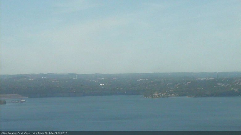 Lake Travis webcam, April 27, 2017 12:55 PM CT