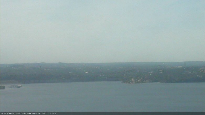 Lake Travis webcam, April 27, 2017 2:10 PM CT
