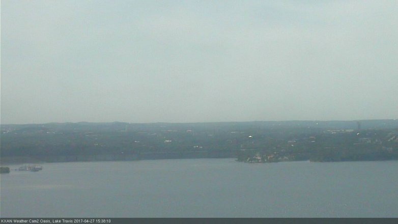 Lake Travis webcam, April 27, 2017 2:45 PM CT