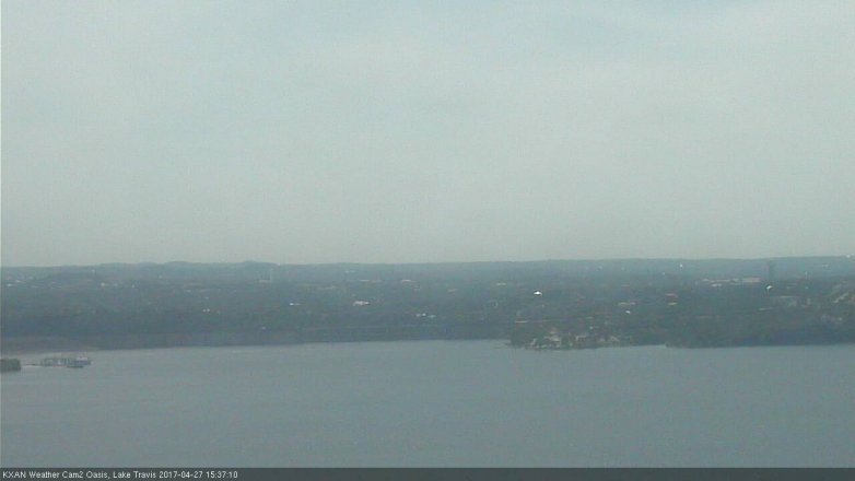 Lake Travis webcam, April 27, 2017 2:50 PM CT