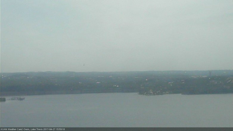 Lake Travis webcam, April 27, 2017 3:05 PM CT