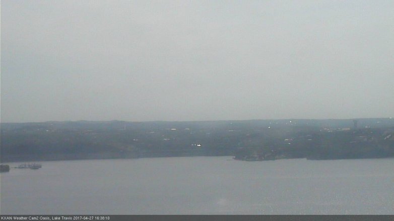 Lake Travis webcam, April 27, 2017 3:55 PM CT