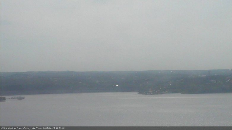 Lake Travis webcam, April 27, 2017 4:00 PM CT