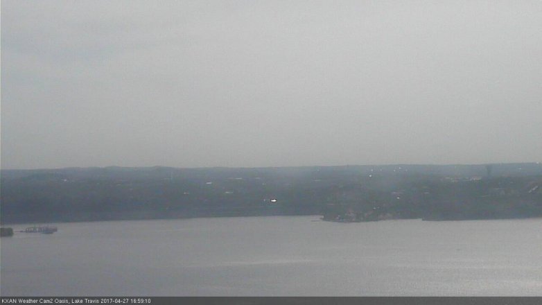 Lake Travis webcam, April 27, 2017 4:05 PM CT