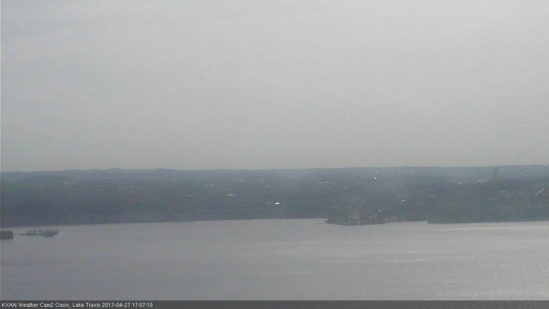 Lake Travis webcam, April 27, 2017 4:30 PM CT
