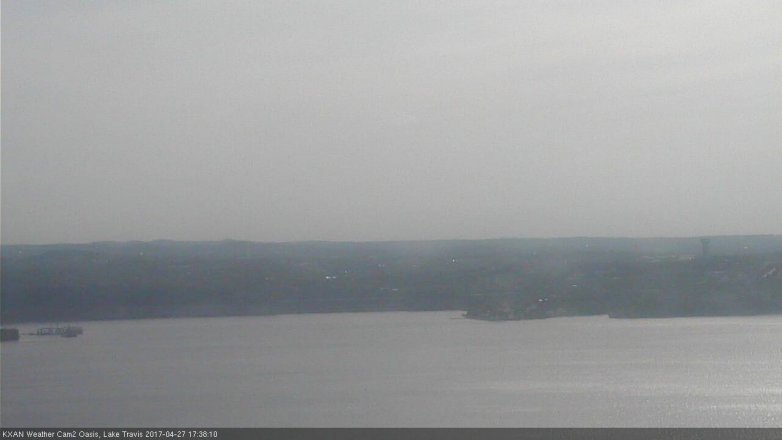 Lake Travis webcam, April 27, 2017 4:50 PM CT