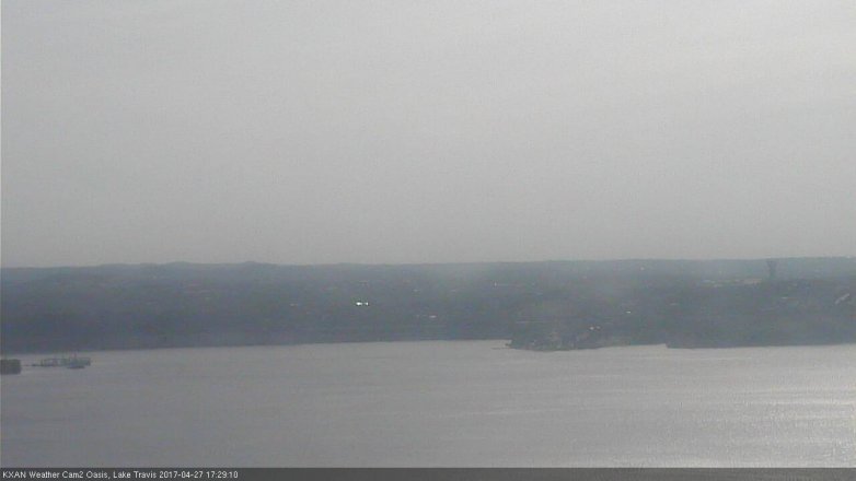 Lake Travis webcam, April 27, 2017 4:55 PM CT