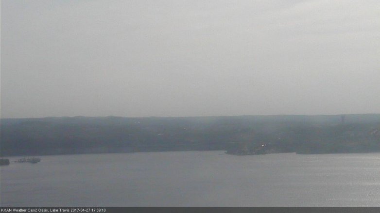 Lake Travis webcam, April 27, 2017 5:25 PM CT