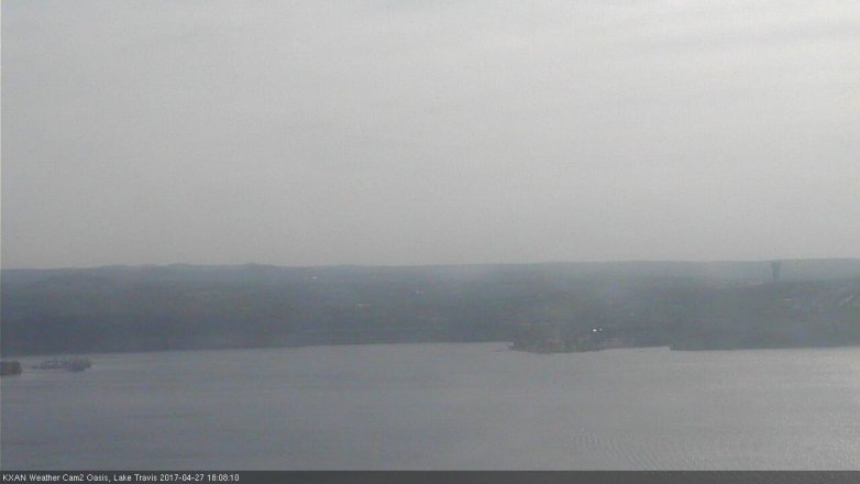Lake Travis webcam, April 27, 2017 5:30 PM CT