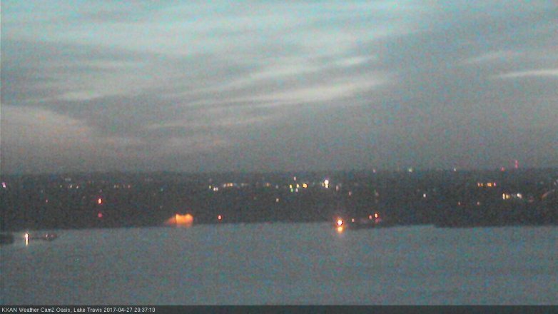 Lake Travis webcam, April 27, 2017 7:50 PM CT