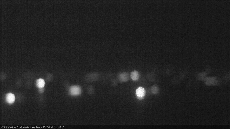 Lake Travis webcam, April 27, 2017 8:15 PM CT