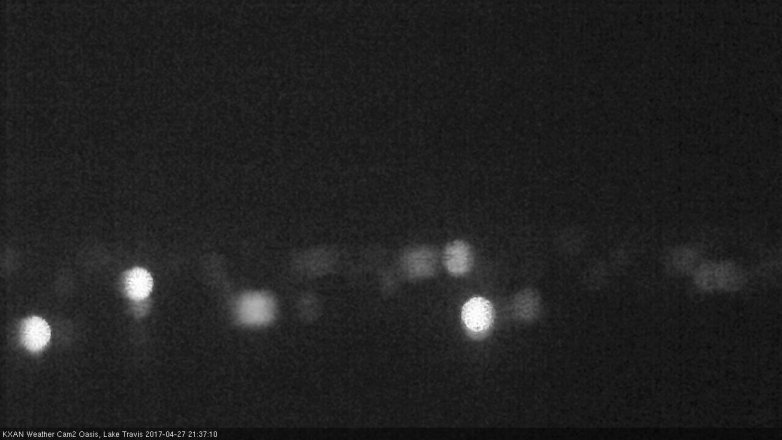 Lake Travis webcam, April 27, 2017 9:05 PM CT