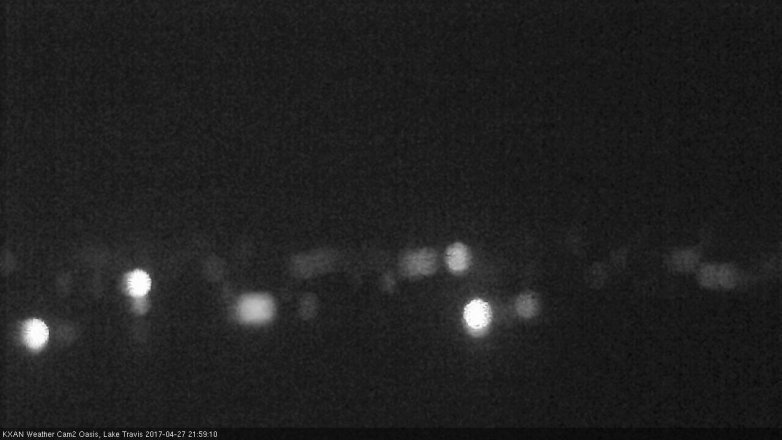 Lake Travis webcam, April 27, 2017 9:10 PM CT