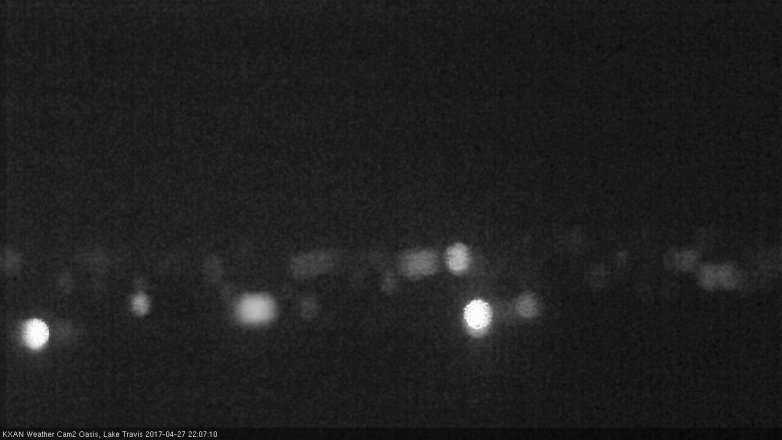 Lake Travis webcam, April 27, 2017 9:35 PM CT