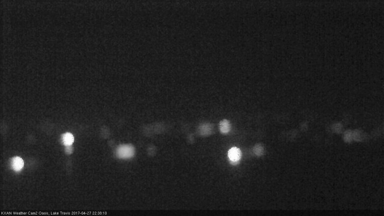 Lake Travis webcam, April 27, 2017 9:45 PM CT