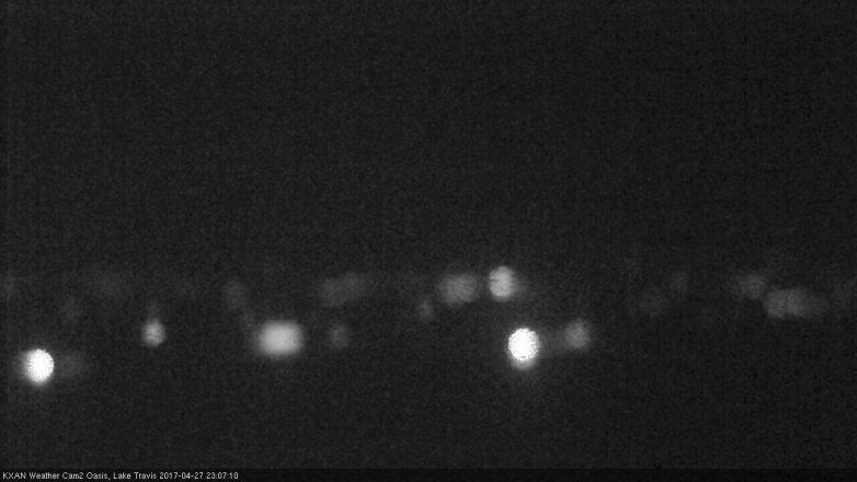 Lake Travis webcam, April 27, 2017 10:25 PM CT