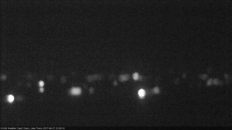 Lake Travis webcam, April 27, 2017 11:05 PM CT