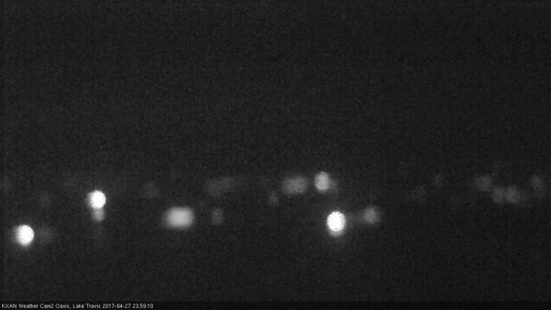 Lake Travis webcam, April 27, 2017 11:10 PM CT