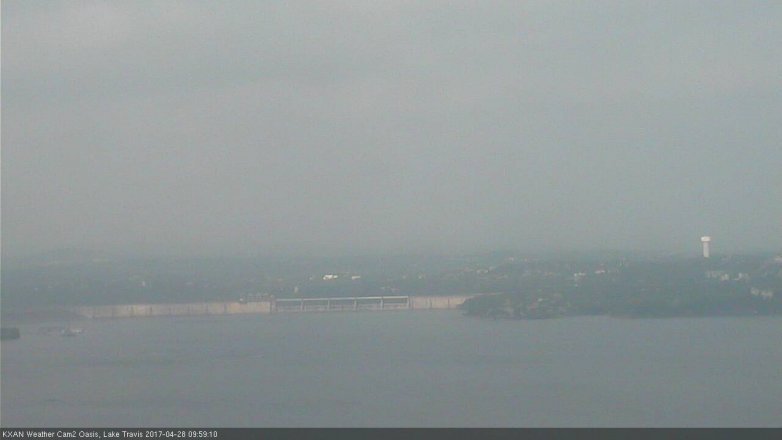 Lake Travis webcam, April 28, 2017 9:15 AM CT