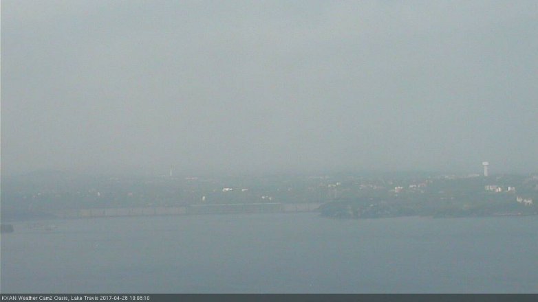 Lake Travis webcam, April 28, 2017 9:40 AM CT