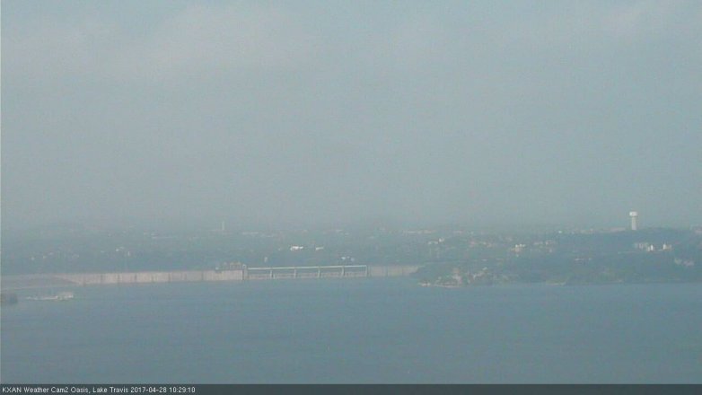 Lake Travis webcam, April 28, 2017 9:50 AM CT