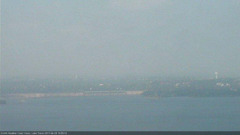 Lake Travis webcam, April 28, 2017 10:15 AM CT