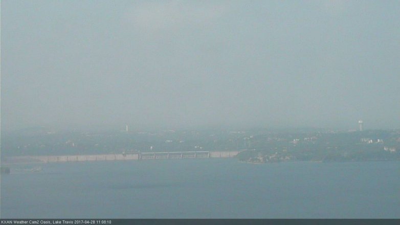 Lake Travis webcam, April 28, 2017 10:20 AM CT