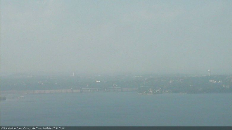 Lake Travis webcam, April 28, 2017 11:20 AM CT
