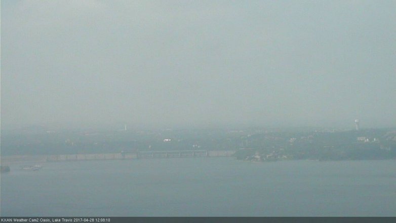 Lake Travis webcam, April 28, 2017 11:25 AM CT
