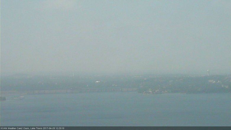Lake Travis webcam, April 28, 2017 11:50 AM CT