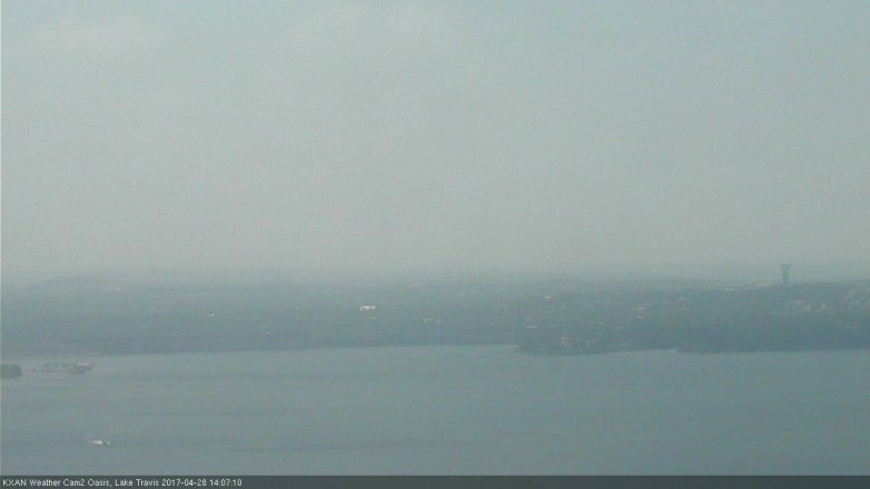 Lake Travis webcam, April 28, 2017 1:20 PM CT