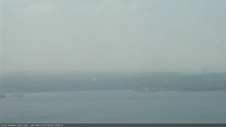 Lake Travis webcam, April 28, 2017 1:25 PM CT