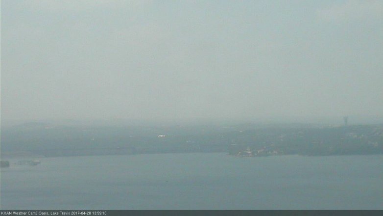 Lake Travis webcam, April 28, 2017 1:30 PM CT