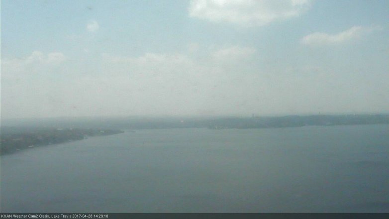Lake Travis webcam, April 28, 2017 1:35 PM CT