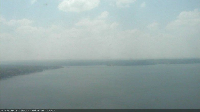 Lake Travis webcam, April 28, 2017 1:50 PM CT