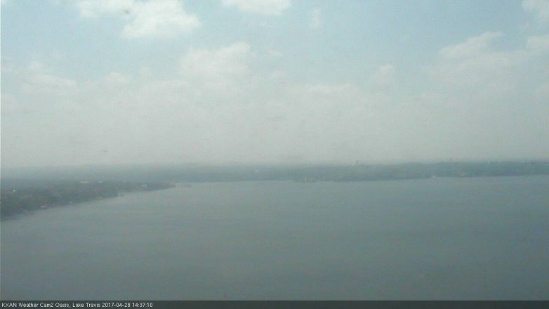 Lake Travis webcam, April 28, 2017 2:10 PM CT