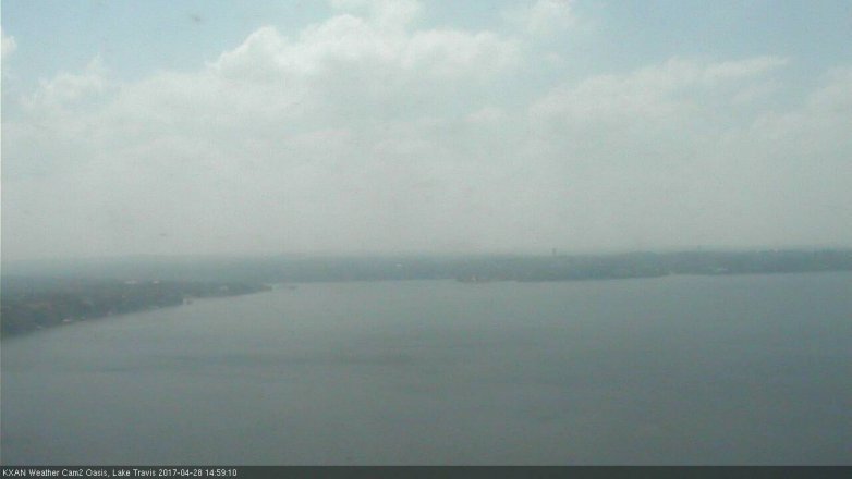 Lake Travis webcam, April 28, 2017 2:15 PM CT