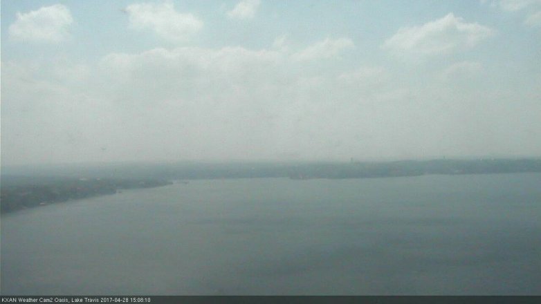 Lake Travis webcam, April 28, 2017 2:35 PM CT