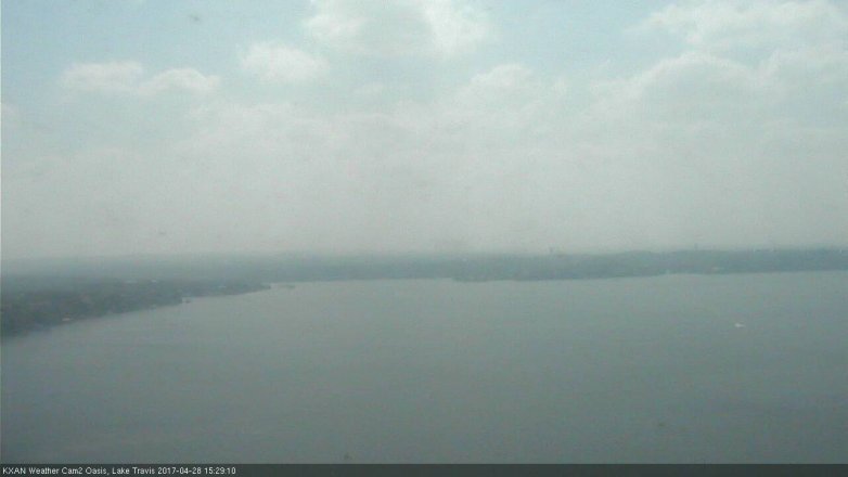 Lake Travis webcam, April 28, 2017 2:45 PM CT