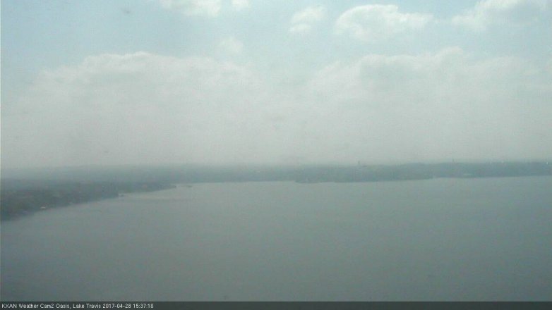Lake Travis webcam, April 28, 2017 3:10 PM CT