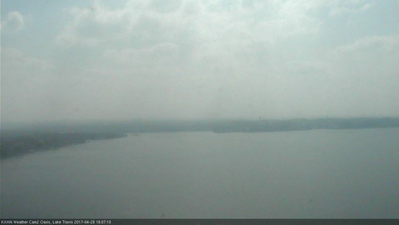 Lake Travis webcam, April 28, 2017 3:35 PM CT