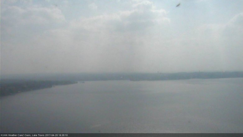Lake Travis webcam, April 28, 2017 3:55 PM CT