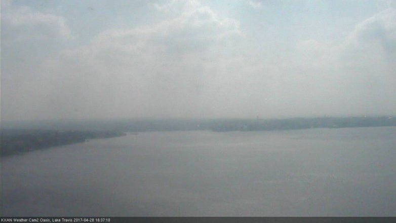 Lake Travis webcam, April 28, 2017 4:05 PM CT