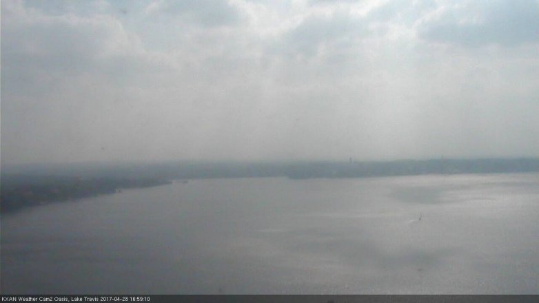 Lake Travis webcam, April 28, 2017 4:10 PM CT